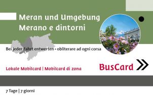 BusCard Meran und Umgebung